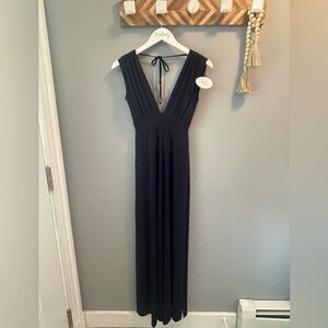 NWT De Novo navy maxi dress Size XS